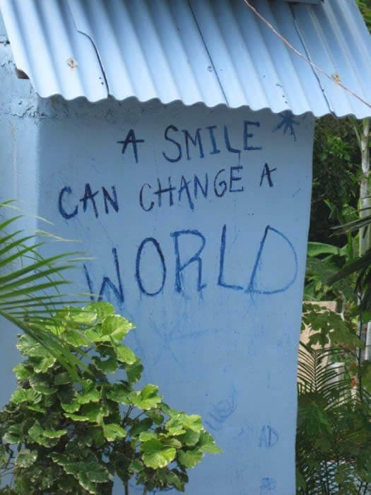 A smile can change the world